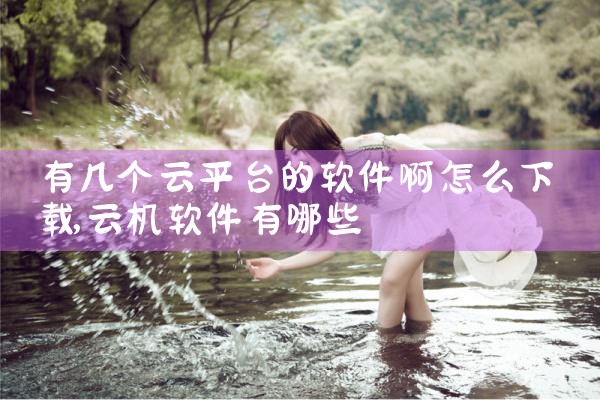 有几个云平台的软件啊怎么下载