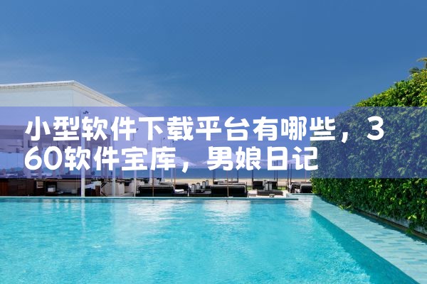 小型软件下载平台有哪些|男娘日记