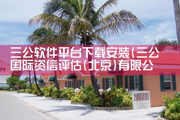 三公软件平台下载安装
